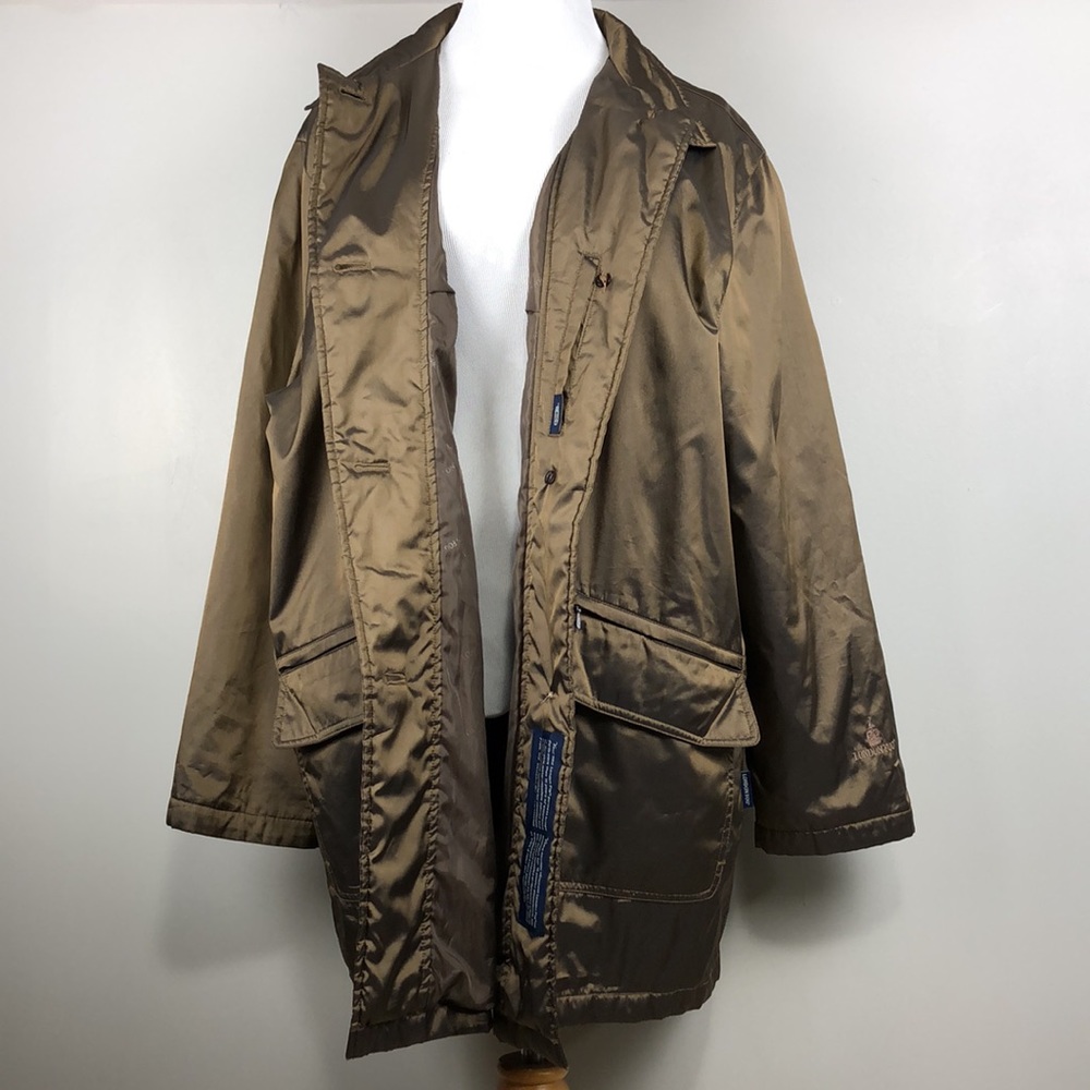 London Fog Trench coat, Metallic Bronze, Brown, light weight coat